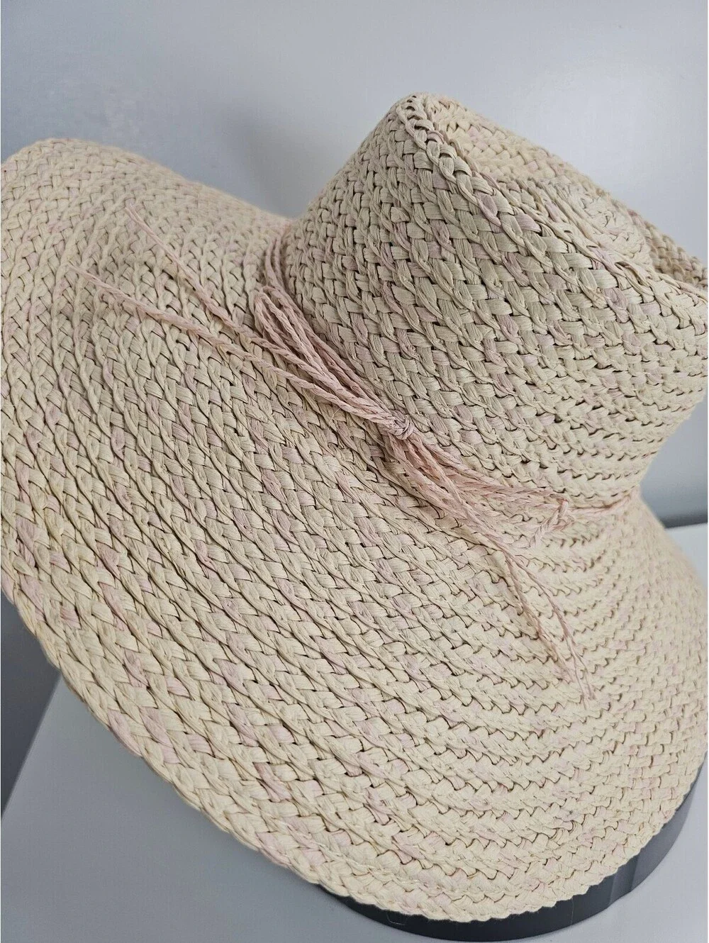 Ellen Tracy Wide Brim Straw Sun Hat